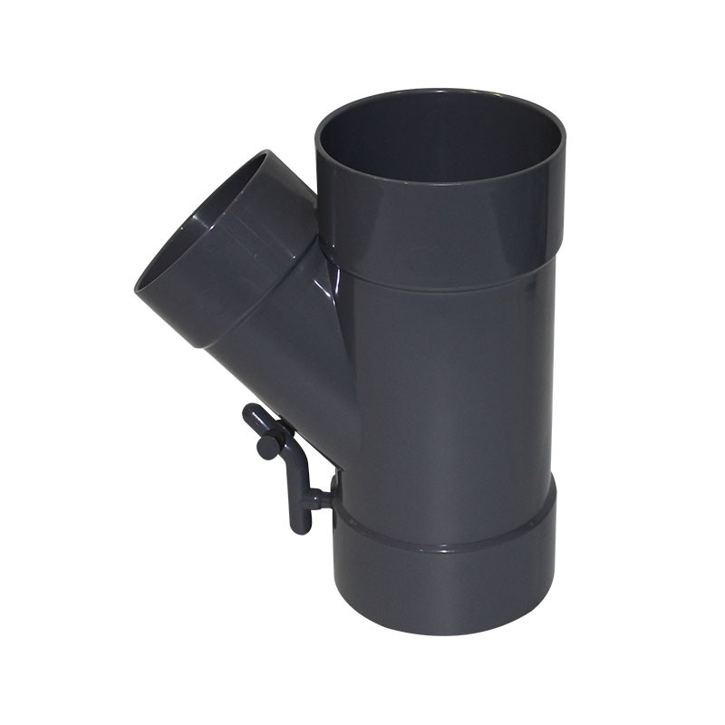 reducer y tee with collapsible core